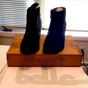 New! Suede booties by Belle 10M